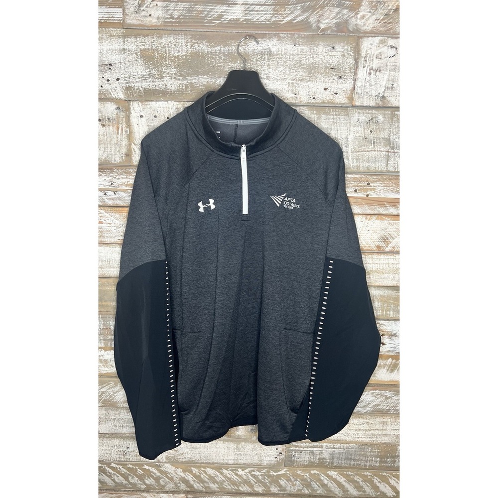 Under Armour Mens Loose ColdGear Long Sleeve Pullover Black‎ Embroidered  XXL